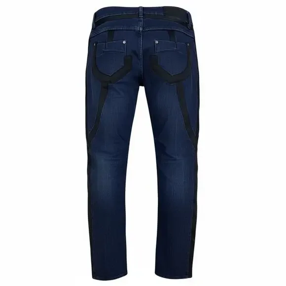 Rare VTG Apple Bottoms Side Panel Tuxedo Jeans McBling Era Nelly Y2K SZ 32”x33” - Picture 2 of 16